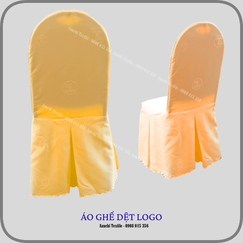 Khăn bàn áo ghế dệt logo: dấu ấn thương hiệu cho nhà hàng tiệc cưới