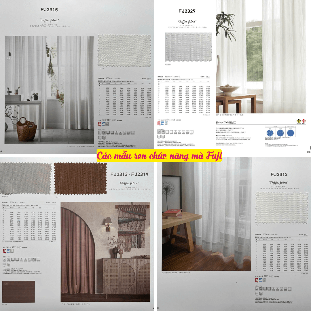 Vải voan chức năng Fuji vẻ đẹp tinh tế đi cùng công năng ưu Việt